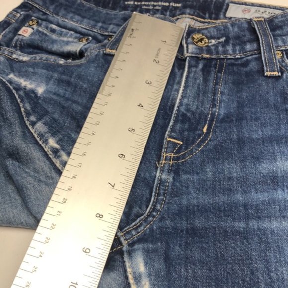 PREMIUM AG ADRIANO GOLDSCHMIED EX-BOYFRIEND CLASSIC SLIM JEANS 25x27 ๐ - Picture 10 of 14